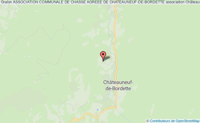 ASSOCIATION COMMUNALE DE CHASSE AGREEE DE CHATEAUNEUF-DE-BORDETTE