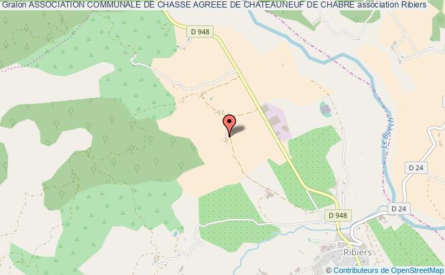 plan association Association Communale De Chasse Agreee De Chateauneuf De Chabre Châteauneuf-de-Chabre