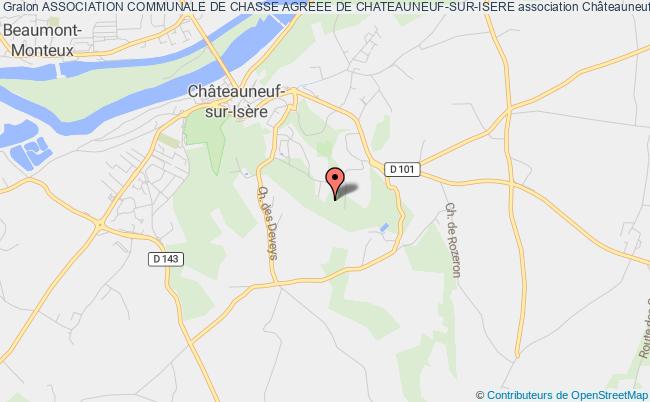 plan association Association Communale De Chasse Agreee De Chateauneuf-sur-isere Châteauneuf-sur-Isère