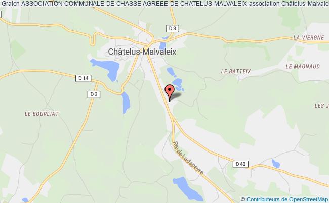 plan association Association Communale De Chasse Agreee De Chatelus-malvaleix Châtelus-Malvaleix