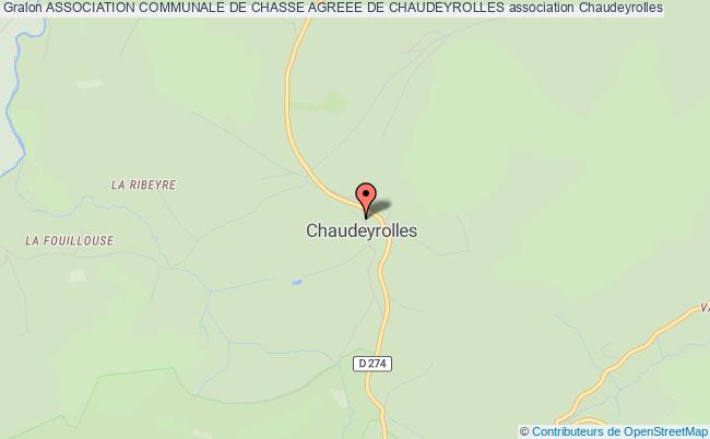 ASSOCIATION COMMUNALE DE CHASSE AGREEE DE CHAUDEYROLLES