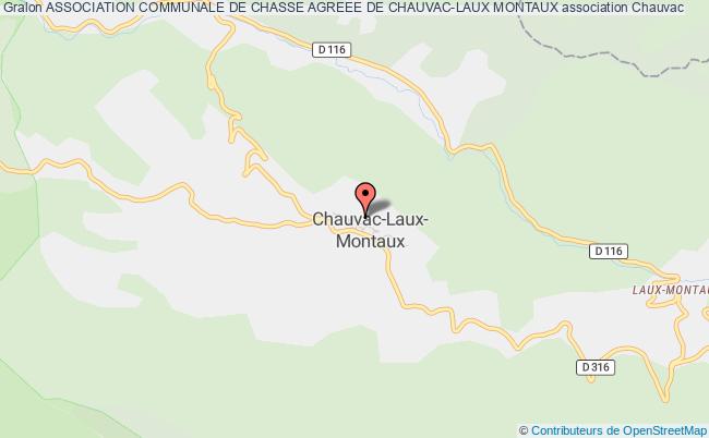 plan association Association Communale De Chasse Agreee De Chauvac-laux Montaux Chauvac