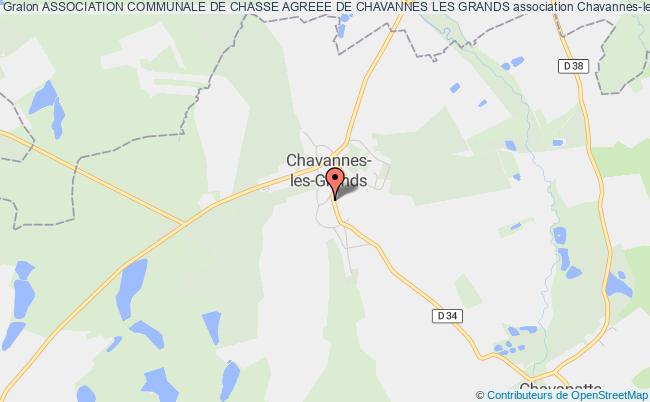 plan association Association Communale De Chasse Agreee De Chavannes Les Grands Chavannes-les-Grands