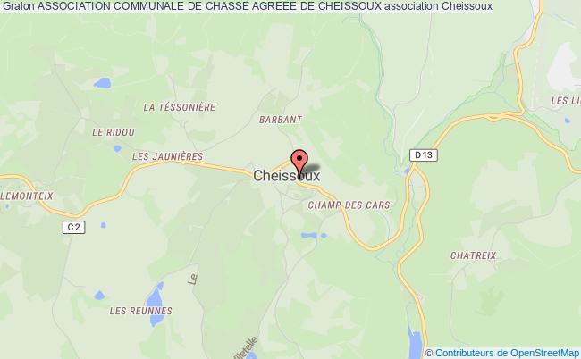 ASSOCIATION COMMUNALE DE CHASSE AGREEE DE CHEISSOUX