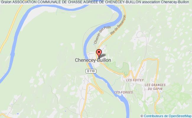 plan association Association Communale De Chasse Agreee De Chenecey-buillon Chenecey-Buillon