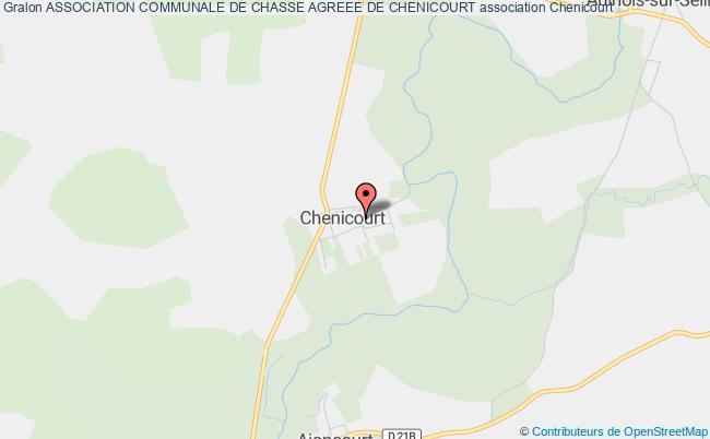 plan association Association Communale De Chasse Agreee De Chenicourt Chenicourt
