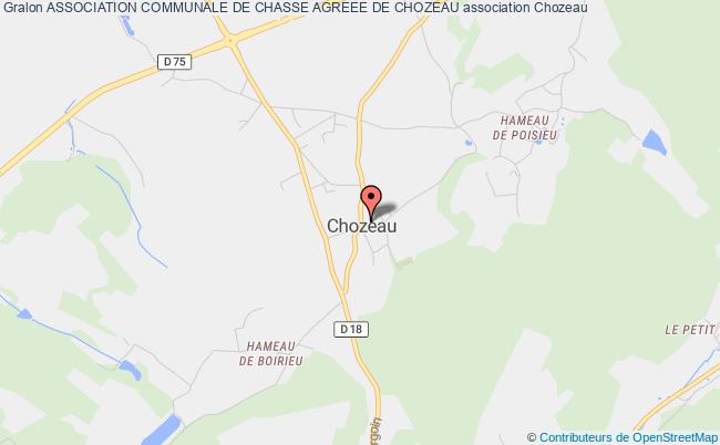 plan association Association Communale De Chasse Agreee De Chozeau Chozeau