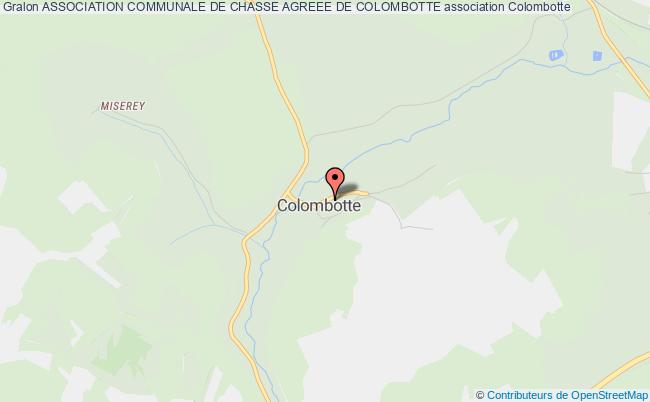 ASSOCIATION COMMUNALE DE CHASSE AGREEE DE COLOMBOTTE