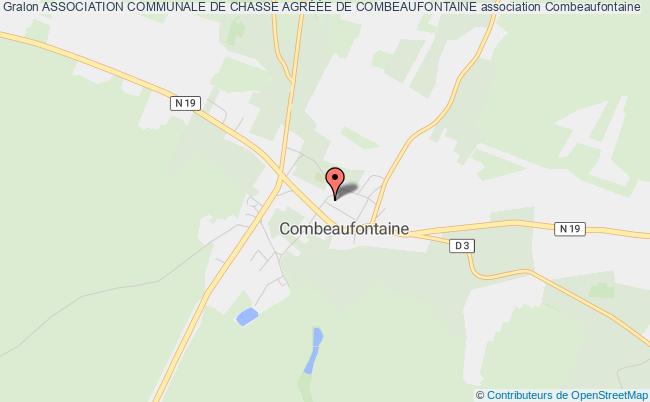 ASSOCIATION COMMUNALE DE CHASSE AGRÉÉE DE COMBEAUFONTAINE