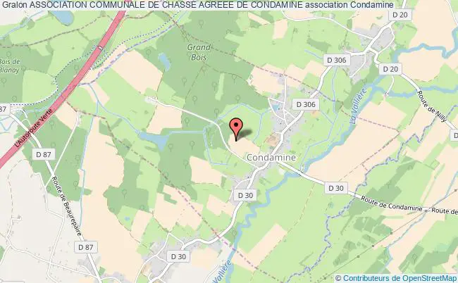 ASSOCIATION COMMUNALE DE CHASSE AGREEE DE CONDAMINE