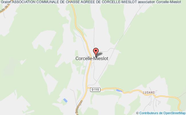 plan association Association Communale De Chasse Agreee De Corcelle-mieslot Corcelle-Mieslot