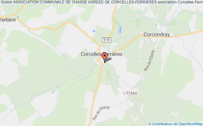 plan association Association Communale De Chasse Agreee De Corcelles-ferrieres Corcelles-Ferrières