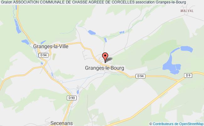 plan association Association Communale De Chasse Agreee De Corcelles Granges-le-Bourg