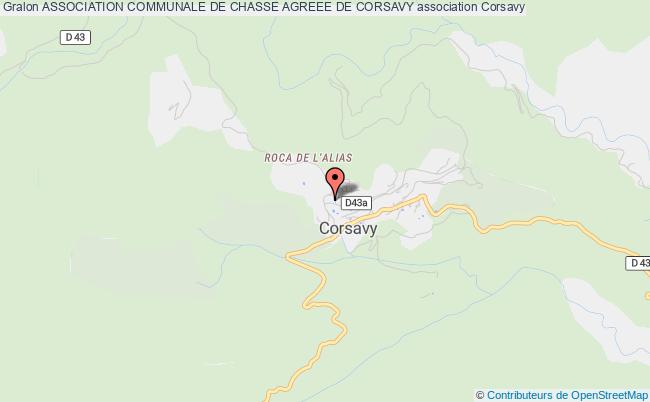 ASSOCIATION COMMUNALE DE CHASSE AGREEE DE CORSAVY