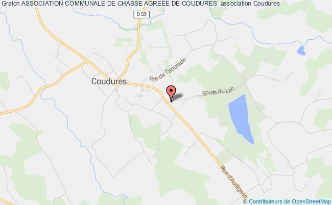 ASSOCIATION COMMUNALE DE CHASSE AGREEE DE COUDURES.