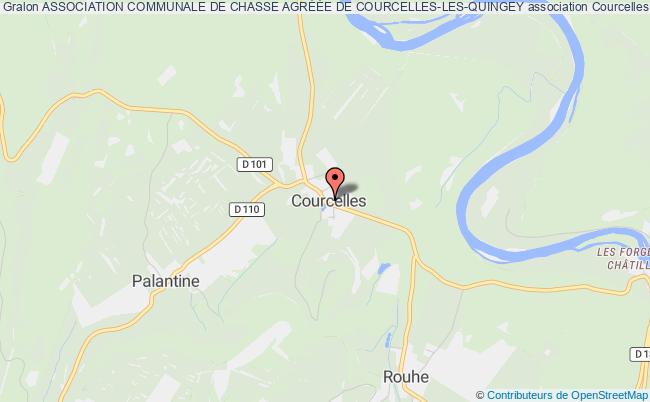 plan association Association Communale De Chasse AgrÉÉe De Courcelles-les-quingey Courcelles