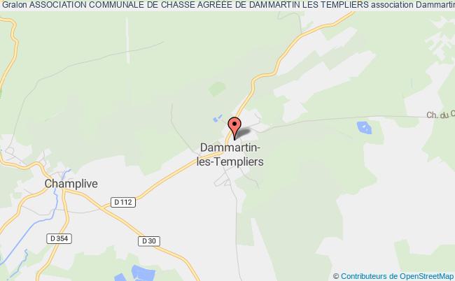 plan association Association Communale De Chasse AgrÉÉe De Dammartin Les Templiers Dammartin-les-Templiers