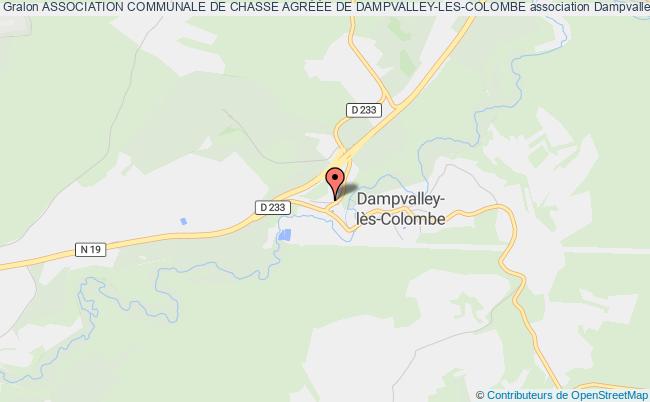 ASSOCIATION COMMUNALE DE CHASSE AGRÉÉE DE DAMPVALLEY-LES-COLOMBE