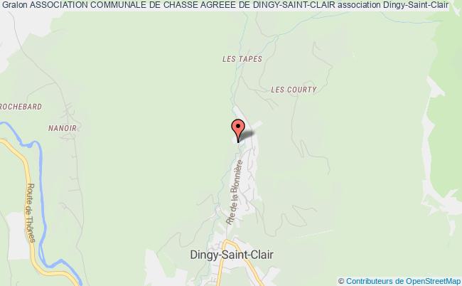ASSOCIATION COMMUNALE DE CHASSE AGREEE DE DINGY-SAINT-CLAIR