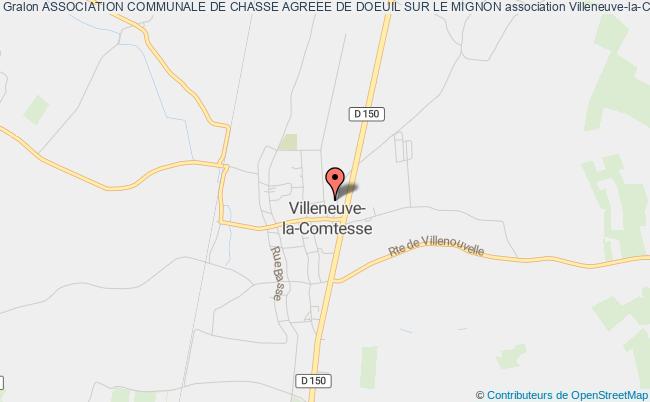 plan association Association Communale De Chasse Agreee De Doeuil Sur Le Mignon Villeneuve-la-Comtesse