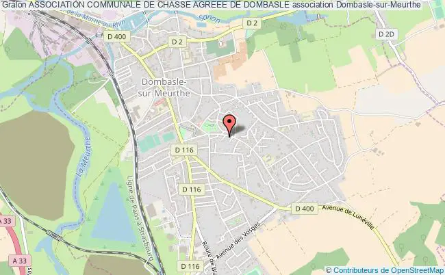 plan association Association Communale De Chasse Agreee De Dombasle Dombasle-sur-Meurthe