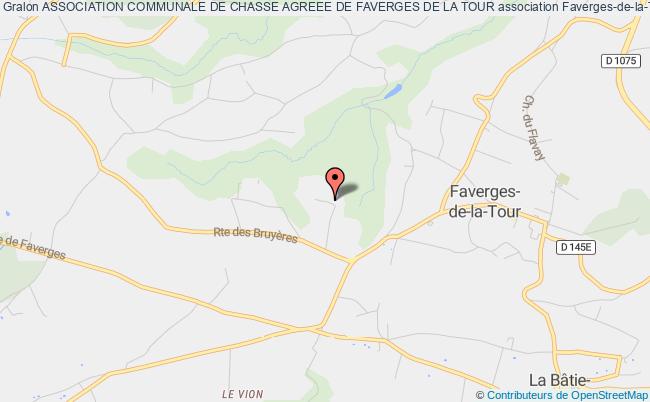 plan association Association Communale De Chasse Agreee De Faverges De La Tour Faverges-de-la-Tour