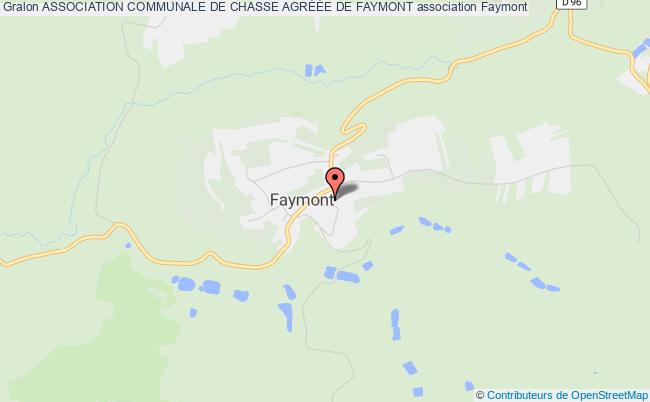 plan association Association Communale De Chasse AgrÉÉe De Faymont Faymont