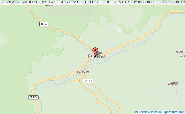 ASSOCIATION COMMUNALE DE CHASSE AGREEE DE FERRIERES-ST-MARY