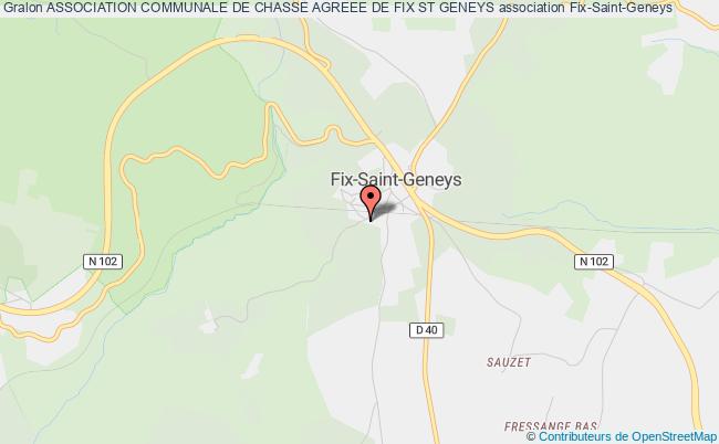 plan association Association Communale De Chasse Agreee De Fix St Geneys Fix-Saint-Geneys