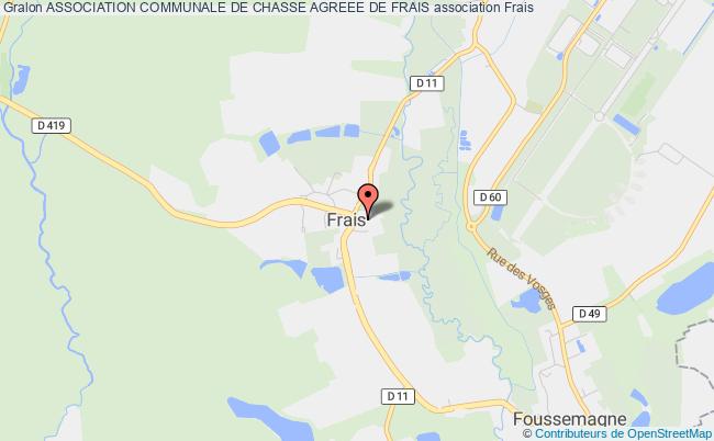 ASSOCIATION COMMUNALE DE CHASSE AGREEE DE FRAIS