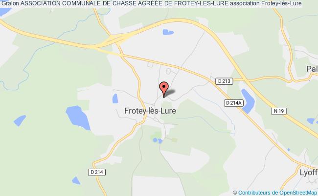 plan association Association Communale De Chasse AgrÉÉe De Frotey-les-lure Frotey-lès-Lure