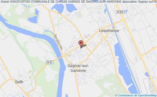 plan association Association Communale De Chasse Agreee De Gagnac-sur-garonne Gagnac-sur-Garonne