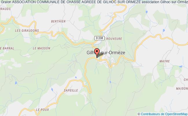 plan association Association Communale De Chasse Agreee De Gilhoc Sur Ormeze Gilhoc-sur-Ormèze