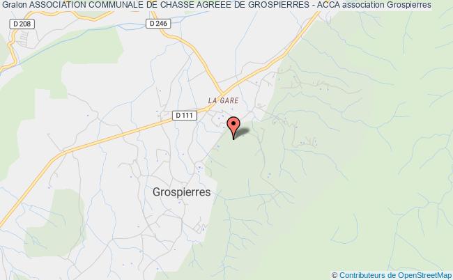 ASSOCIATION COMMUNALE DE CHASSE AGREEE DE GROSPIERRES - ACCA