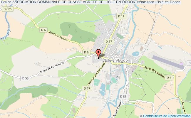 plan association Association Communale De Chasse Agreee De L'isle-en-dodon L'   Isle-en-Dodon