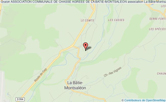 plan association Association Communale De Chasse Agreee De La Batie-montsaleon La Bâtie-Montsaléon