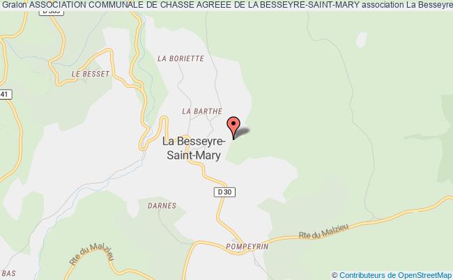 plan association Association Communale De Chasse Agreee De La Besseyre-saint-mary La    Besseyre-Saint-Mary