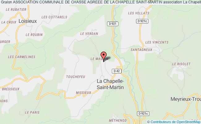 ASSOCIATION COMMUNALE DE CHASSE AGREEE DE LA CHAPELLE SAINT-MARTIN