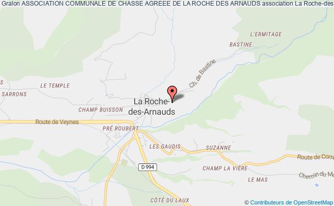 ASSOCIATION COMMUNALE DE CHASSE AGREEE DE LA ROCHE DES ARNAUDS