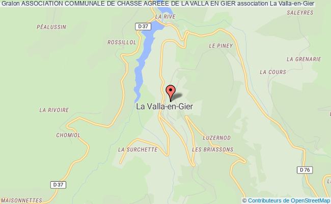 plan association Association Communale De Chasse Agreee De La Valla En Gier La    Valla-en-Gier