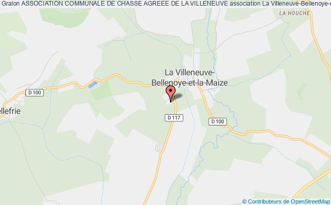 plan association Association Communale De Chasse Agreee De La Villeneuve La    Villeneuve-Bellenoye-et-la-Maize