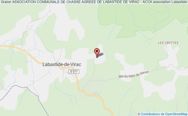 plan association Association Communale De Chasse Agreee De Labastide De Virac - Acca Labastide-de-Virac