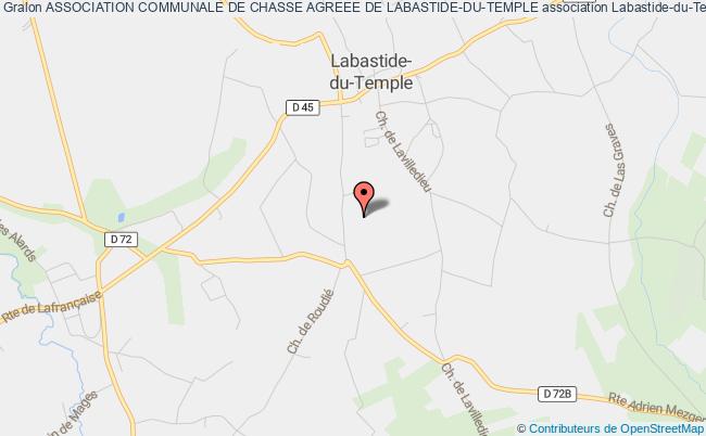 plan association Association Communale De Chasse Agreee De Labastide-du-temple Labastide-du-Temple