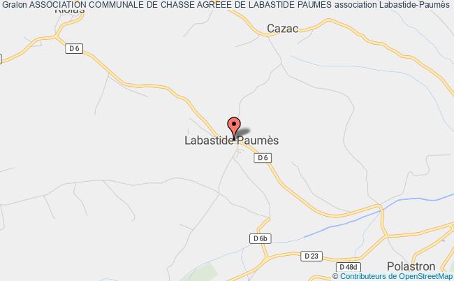 plan association Association Communale De Chasse Agreee De Labastide Paumes Labastide-Paumès