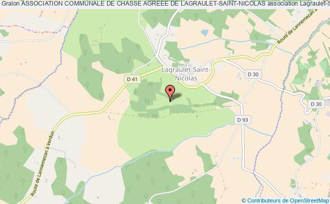 plan association Association Communale De Chasse Agreee De Lagraulet-saint-nicolas Lagraulet-Saint-Nicolas