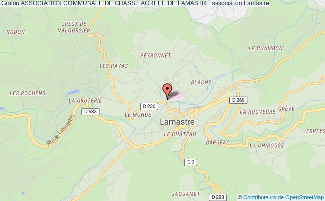 ASSOCIATION COMMUNALE DE CHASSE AGREEE DE LAMASTRE