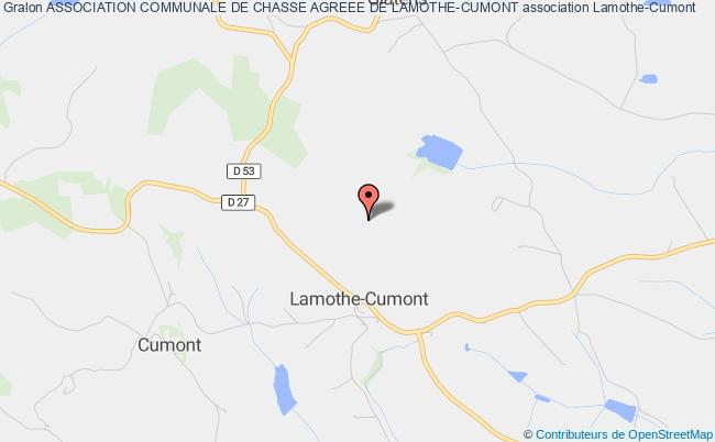 plan association Association Communale De Chasse Agreee De Lamothe-cumont Lamothe-Cumont