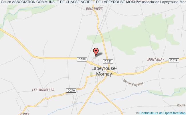 ASSOCIATION COMMUNALE DE CHASSE AGREEE DE LAPEYROUSE MORNAY