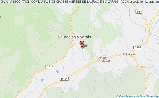 ASSOCIATION COMMUNALE DE CHASSE AGREEE DE LAURAC EN VIVARAIS - ACCA