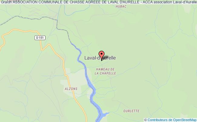 plan association Association Communale De Chasse Agreee De Laval D'aurelle - Acca Laval-d'Aurelle